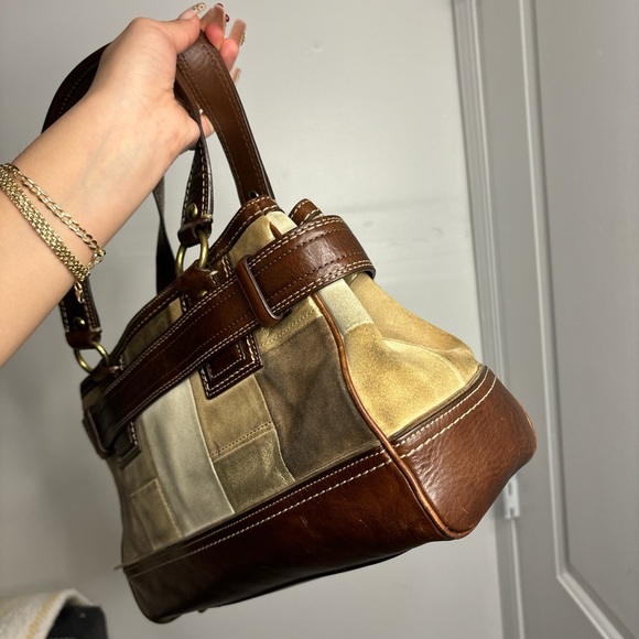 Coach Suede Patchwork Bag 10299 - Picture 4 of 7